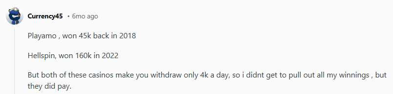 Currency review screen